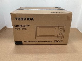 TOSHIBA MM-MM20P MANUAL MICROWAVE IN WHITE: LOCATION - H8