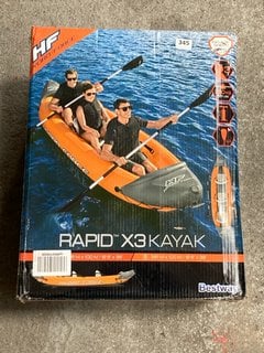 HYDRO-FORCE RAPID X3 3 PERSON INFLATABLE KAYAK: LOCATION - I12