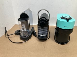 3 X KITCHEN APPLIANCES TO INCLUDE NESPRESSO TYPE D123 COFFEE MACHINE: LOCATION - I7