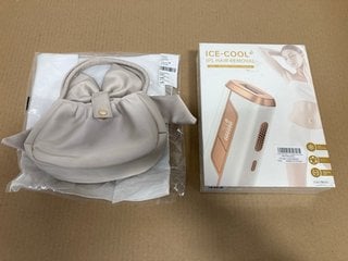 ICE-COOL HAIR REMOVAL DEVICE TO INCLUDE REVOLVE SMALL HANDBAG IN IVORY: LOCATION - I7