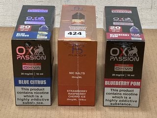 3 X BOXES OF 10 VAPE E LIQUIDS TO INCLUDE R AND M TORNADO STRAWBERRY RASPBERRY CHERRY ICE (PLEASE NOTE: 18+YEARS ONLY. ID MAY BE REQUIRED): LOCATION - E0