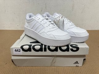 ADIDAS HOOPS 3.0 BOLD IN WHITE SIZE UK5: LOCATION - I6