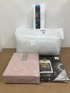 4 X BEDDING ITEMS TO INCLUDE HOMESTORE SINGLE PERCALE FLAT SHEET IN WHITE: LOCATION - I5