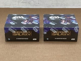 2 X BOXES OF STAR WARS UNLIMITED SHADOW OF THE GALAXY 24 BOOSTER PACKS: LOCATION - E4