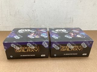 2 X BOXES OF STAR WARS UNLIMITED SHADOW OF THE GALAXY 24 BOOSTER PACKS: LOCATION - E5