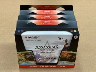 4 X MAGIC THE GATHERING UNIVERSES BEYOND ASSASSIN'S CREED A UBISOFT ORIGINAL STARTER KITS: LOCATION - E6