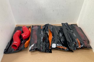 3 X MISHIMOTO MMHOSE-WRX-15ABRD SUBARU 2015+ WRX SILICONE AIRBOX HOSES IN RED TO ALSO INCLUDE MISHIMOTO MMHOSE-WR6-07BK JEEP WRANGLER 2007-2011 3.8L SILICONE RADIATOR HOSE KIT IN BLACK - COMBINED RRP