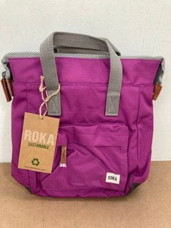 3 X ROKA LONDON BANTRY CANVAS BAGS IN VARIOUS COLOURS: LOCATION - E8