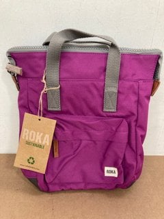 3 X ROKA LONDON BANTRY CANVAS BAGS IN VARIOUS COLOURS: LOCATION - E8