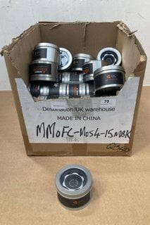 QTY OF MISHIMOTO MMOFC-MUS4-15 MBK FORD MANY MODULE OIL FILTER CAPS IN BLACK: LOCATION - H1