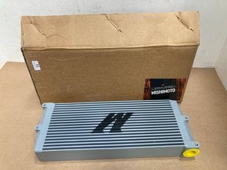 MISHIMOTO MMOC-OO-17SL 17" HEAVY DUTY OPPOSITE SIDE OUTLET OIL COOLER IN SILVER - RRP £426.00: LOCATION - H1