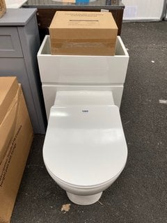 (COLLECTION ONLY) 500 X 330MM TOILET UNIT IN WHITE WITH BTW PAN AND SEAT WITH A CONCEALED CISTERN FITTING KIT RRP £780: LOCATION - A5