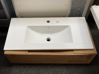 (COLLECTION ONLY) 810 X 400MM 1TH CERAMIC BASIN RRP £240: LOCATION - A5