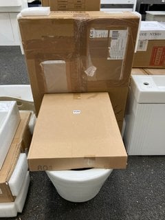 (COLLECTION ONLY) WHITE BTW TOILET UNIT WITH BTW PAN AND SEAT: LOCATION - A7