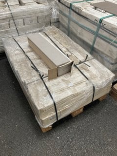 (COLLECTION ONLY) PALLET OF RAK GEMS GREY MATT 600 X 150MM PORCELAIN WALL TILES APPROX 19 BOXES IN TOTAL RRP £1235: LOCATION - A1