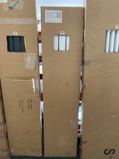 WHITE VERTICAL SINGLE SLIM PANEL RADIATOR 1600 X 350MM RRP £525: LOCATION - BACK RACK