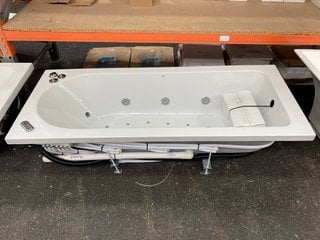 1700 X 700MM NTH SINGLE ENDED 23 JET SPA BATH WITH MOTOR AND SWITCHES RRP £1329: LOCATION - B2