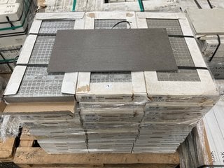 (COLLECTION ONLY) PALLET OF RAK EXTERNAL GROUND WALL/FLOOR TILES IN CIRCUS CHARCOAL RELIEF 600 X 300MM APPROX 39M SQ IN TOTAL HEAVY ITEM SUITABLE MANPOWER AND VEHICLE FOR COLLECTION (864 KG) RRP £318