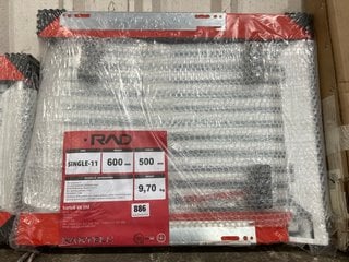 K-RAD SINGLE COMPACT RADIATOR 500 X 600MM RRP £99: LOCATION - B7