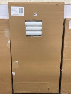 WHITE HORIZONTAL SINGLE OVAL TUBED RADIATOR 1180 X 600MM RRP £495: LOCATION - B6