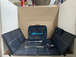 NICESOLAR PORTABLE 100W SOLAR PANEL - RRP £191: LOCATION - WA8