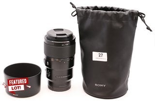 SONY G FE 90MM E MOUNT F2.8 MACRO G OSS LENS. COMES WITH LENS CAP, LENS HOOD AND STORAGE POUCH - RRP £819: LOCATION - BOOTH