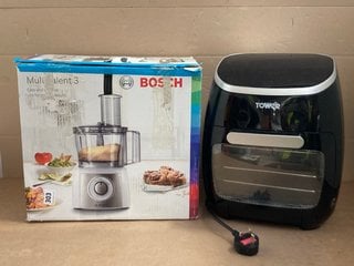 BOSCH 800W MULTITALENT 3 BLENDER - MODEL MCM3501MGB TO INCLUDE TOWER XPRESS PRO 5 IN 1 AIRFRYER OVEN: LOCATION - WA11