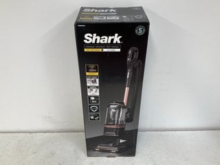 SHARK CORDED UPRIGHT (PET MODEL) ANTI HAIR WRAP VACUUM CLEANER IN ROSE GOLD - MODEL NZ690UKT - RRP £168: LOCATION - BOOTH