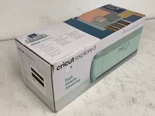 CRICUT EXPLORE 3 SMART CUTTING MACHINE - RRP £299: LOCATION - BOOTH