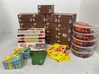 QTY OF ASSORTED FOOD ITEMS TO INCLUDE HOLDSWORTH HANDMADE ENGLISH CHOCOLATES - BBE: 30/09/2024: LOCATION - A13