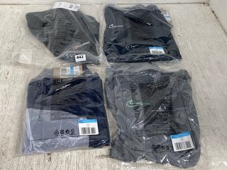 4 X ASSORTED MENS CLOTHING IN VARIOUS SIZES TO INCLUDE NIKE SHORT SLEEVE TEE IN GRAPHITE - UK SIZE: MEDIUM: LOCATION - A9