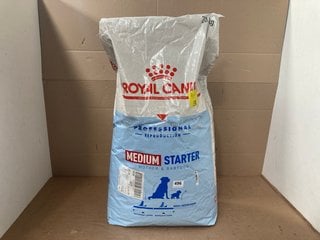 ROYAL CANIN MEDIUM STARTER FOR MOTHER & BABYDOG DRY FOOD 20KG - BBE: 25/06/2025: LOCATION - A7