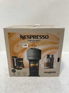 NESPRESSO VERTUO NEXT AUTOMATIC POD COFFEE MACHINE MAGIMIX IN DARK GREY - MODEL 11707 - RRP £150: LOCATION - B3