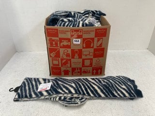 QTY OF JOHN LEWIS & PARTNERS WINTER SETS OF 3 - HATS SCARVES AND GLOVES IN ZEBRA PRINT: LOCATION - B12