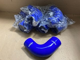 6 X L-SHAPED SILICONE REDUCER COUPLER IN BLUE - MODEL MMCPR9027530RD: LOCATION - A1