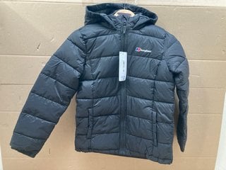 BERGHAUS CHILDRENS PUFFER JACKET IN BLACK - UK SIZE: 11-12Y: LOCATION - B15