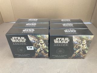 6 X STAR WARS LEGION / PHASE II CLONE TROOPERS - ATOMIC MASS GAMES: LOCATION - B17