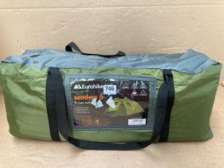 EUROHIKE SENDERO 6 - TENT FOR 6 PEOPLE WITH PORCH AND LIVING AREA - RRP: £ 135.00: LOCATION - B17