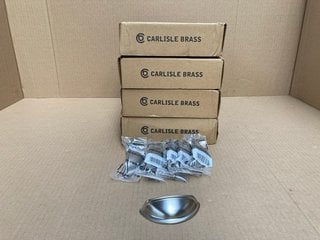 4 X BOXES OF CARLISLE BRASS COTTAGE CUP PULL 76MM FINISH STAIN NICKEL: LOCATION - C16