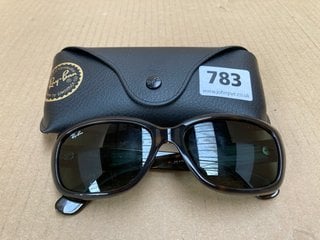 RAYBAN JACKIE OHH SUNGLASSES WITH LIGHT HAVANA FRAME - MODEL RB4101 - RRP £202: LOCATION - C16