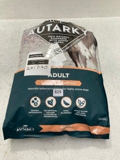 AUTARKY ADULT 12KG DRY DOG FOOD BAG - BBE 07/08/2025: LOCATION - C14