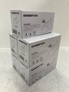 5 X EMBERTON COMPACT CLOTHES IRONS: LOCATION - C13