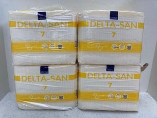 4 X MULTI-PACK ABENA DELTA-SAN 7 ABSORBENT UNDERWEAR LINERS: LOCATION - C13