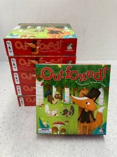 6 X GAME WRIGHT OUTFOXED KIDS BOARD GAMES: LOCATION - C12