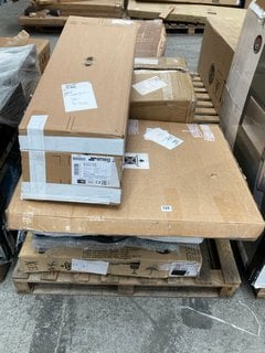 PALLET OF ASSORTED APPLIANCES TO INCLUDE SMEG 74CM CANOPY COOKER HOOD IN SILVER MODEL: KSG70E: LOCATION - A6 (KERBSIDE PALLET DELIVERY)