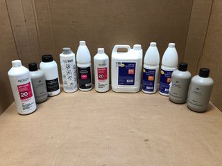 (COLLECTION ONLY) QTY OF ASSORTED BEAUTY PRODUCTS TO INCLUDE CAPITAL HAIR & BEAUTY CREME PEROXIDE DEVELOPER LOTION 4% 13 VOL 1 LITRE: LOCATION - AR5