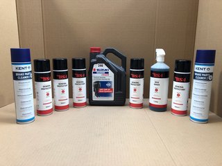 (COLLECTION ONLY) QTY OF ASSORTED ITEMS TO INCLUDE SUZUKI MARINE 4 STROKE ENGINE OIL: LOCATION - AR6