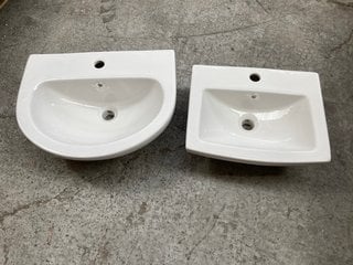 (COLLECTION ONLY) BETTER BATHROOMS DEE MODERN PEDESTAL BASIN TO INCLUDE BETTER BATHROOMS TABOR 1TH SMALL BASIN: LOCATION - AR14