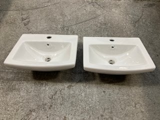 (COLLECTION ONLY) 2 X BETTER BATHROOMS TABOR 1TH SMALL BASINS: LOCATION - AR15