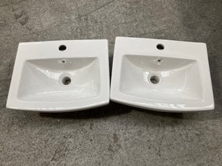 (COLLECTION ONLY) 2 X BETTER BATHROOMS TABOR 1TH SMALL BASINS: LOCATION - AR16